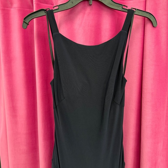 Ieena Mac Duggal Size0 Dress Gown Navy Blue Long Jersey SPL - Picture 2 of 6